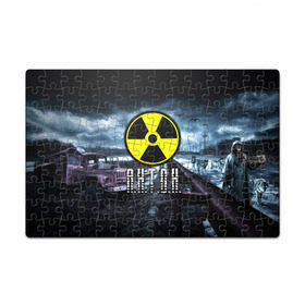 Пазл магнитный 126 элементов с принтом S.T.A.L.K.E.R. - А.Н.Т.О.Н. в городе Новоалтайск, полимерный материал с магнитным слоем | 126 деталей, размер изделия —  180*270 мм | Тематика изображения на принте: stalker | антон | антошка | припять | радиация | сталкер | тоха | тоша | чернобыль