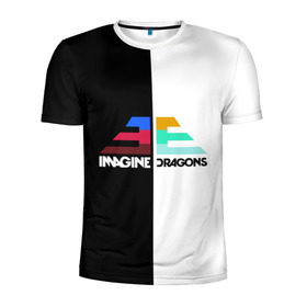 Мужская футболка 3D спортивная с принтом Imagine Dragons в городе Новоалтайск, 100% полиэстер с улучшенными характеристиками | приталенный силуэт, круглая горловина, широкие плечи, сужается к линии бедра | dragons | imagine | бэн макки | драгонс | дэн платцман | дэн рейнольдс | имеджин | уэйн сермон