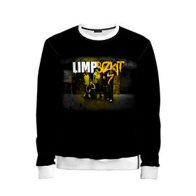 Детский свитшот 3D с принтом Группа Limp Bizkit в городе Новоалтайск, 100% полиэстер | свободная посадка, прямой крой, мягкая тканевая резинка на рукавах и понизу свитшота | 