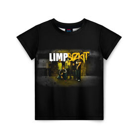 Детская футболка 3D с принтом Группа Limp Bizkit в городе Новоалтайск, 100% гипоаллергенный полиэфир | прямой крой, круглый вырез горловины, длина до линии бедер, чуть спущенное плечо, ткань немного тянется | Тематика изображения на принте: 