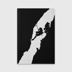 Обложка для паспорта матовая кожа с принтом Climbing в городе Новоалтайск, натуральная матовая кожа | размер 19,3 х 13,7 см; прозрачные пластиковые крепления | climbing | климбинг | отвес | скала | скалодром | скалолаз | скалолазание | сколы | ущелье