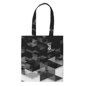 Сумка 3D повседневная с принтом Juventus 2018 Geometry Sport в городе Новоалтайск, 100% полиэстер | Плотность: 200 г/м2; Размер: 34×35 см; Высота лямок: 30 см | fc | juventus | спорт | спортивные | фк | футбол | футбольный клуб | ювентус