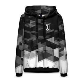 Мужская толстовка 3D с принтом Juventus 2018 Geometry Sport в городе Новоалтайск, 100% полиэстер | двухслойный капюшон со шнурком для регулировки, мягкие манжеты на рукавах и по низу толстовки, спереди карман-кенгуру с мягким внутренним слоем. | fc | juventus | спорт | спортивные | фк | футбол | футбольный клуб | ювентус