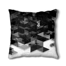 Подушка 3D с принтом Juventus 2018 Geometry Sport в городе Новоалтайск, наволочка – 100% полиэстер, наполнитель – холлофайбер (легкий наполнитель, не вызывает аллергию). | состоит из подушки и наволочки. Наволочка на молнии, легко снимается для стирки | fc | juventus | спорт | спортивные | фк | футбол | футбольный клуб | ювентус