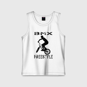 Детская майка хлопок с принтом BMX FreeStyle в городе Новоалтайск,  |  | bmx | freestyle | велик | велосипед | трюки | экстрим