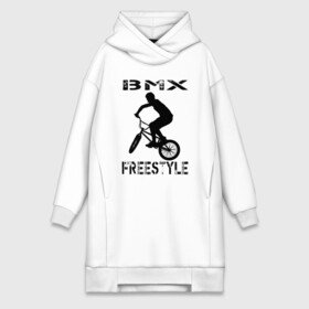 Платье-худи хлопок с принтом BMX FreeStyle в городе Новоалтайск,  |  | bmx | freestyle | велик | велосипед | трюки | экстрим