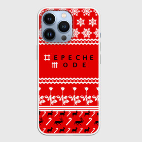 Чехол для iPhone 13 Pro с принтом Праздничный Depeche Mode в городе Новоалтайск,  |  | depeche mode | вестник моды | депеш мод | дэйв гаан | мартин гор | новогодний | новый год | праздник | рождество | роза | снежинки | энди флетчер
