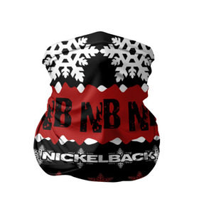 Бандана-труба 3D с принтом Праздничный Nickelback в городе Новоалтайск, 100% полиэстер, ткань с особыми свойствами — Activecool | плотность 150‒180 г/м2; хорошо тянется, но сохраняет форму | nickelback | дэниел адэр | майк крюгер | никелбек | никл бек | новогодний | новый год | райан пик | рождество | чед крюгер