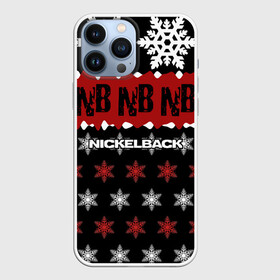 Чехол для iPhone 13 Pro Max с принтом Праздничный Nickelback в городе Новоалтайск,  |  | Тематика изображения на принте: nickelback | дэниел адэр | майк крюгер | никелбек | никл бек | новогодний | новый год | райан пик | рождество | чед крюгер
