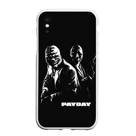Чехол для iPhone XS Max матовый с принтом Payday в городе Новоалтайск, Силикон | Область печати: задняя сторона чехла, без боковых панелей | chains | dallas | heist | hoxton | payday | the heist | wolf | банк | грабители | мафиози | мафия | наемники | ограбление