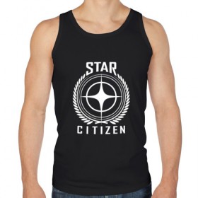 Мужская майка хлопок с принтом Star Citizen в городе Новоалтайск, 100% хлопок |  | игра | космический | космос | симулятор