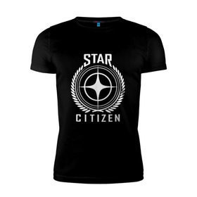 Мужская футболка премиум с принтом Star Citizen в городе Новоалтайск, 92% хлопок, 8% лайкра | приталенный силуэт, круглый вырез ворота, длина до линии бедра, короткий рукав | игра | космический | космос | симулятор