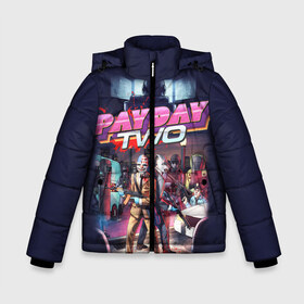 Зимняя куртка для мальчиков 3D с принтом Payday_3 в городе Новоалтайск, ткань верха — 100% полиэстер; подклад — 100% полиэстер, утеплитель — 100% полиэстер | длина ниже бедра, удлиненная спинка, воротник стойка и отстегивающийся капюшон. Есть боковые карманы с листочкой на кнопках, утяжки по низу изделия и внутренний карман на молнии. 

Предусмотрены светоотражающий принт на спинке, радужный светоотражающий элемент на пуллере молнии и на резинке для утяжки | chains | dallas | heist | hoxton | payday | the heist | wolf | банк | грабители | мафиози | мафия | наемники | ограбление
