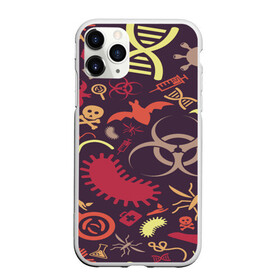 Чехол для iPhone 11 Pro Max матовый с принтом Био pattern в городе Новоалтайск, Силикон |  | biohazard | bombing | pattern | биоматериал | бомбинг | молекулы | радиация | текстуры | узор
