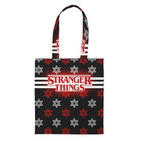 Сумка 3D повседневная с принтом Свитер Stranger Things Dark в городе Новоалтайск, 100% полиэстер | Плотность: 200 г/м2; Размер: 34×35 см; Высота лямок: 30 см | stranger things | очень странные дела
