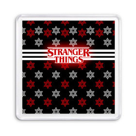 Магнит 55*55 с принтом Свитер Stranger Things Dark в городе Новоалтайск, Пластик | Размер: 65*65 мм; Размер печати: 55*55 мм | stranger things | очень странные дела