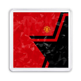 Магнит 55*55 с принтом F.C.M.U 2018 STAR в городе Новоалтайск, Пластик | Размер: 65*65 мм; Размер печати: 55*55 мм | Тематика изображения на принте: fc | manchester united | манчестер юнайтед | спорт | спортивные | фк | футбол | футбольный клуб