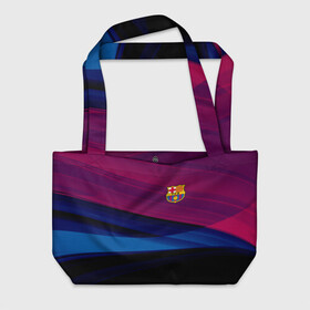 Пляжная сумка 3D с принтом FC Barca 2018 Original в городе Новоалтайск, 100% полиэстер | застегивается на металлическую кнопку; внутренний карман застегивается на молнию. Стенки укреплены специальным мягким материалом, чтобы защитить содержимое от несильных ударов
 | fc | fc barcelona | fcb | барселона | спорт | спортивные | фк | футбол | футбольный клуб