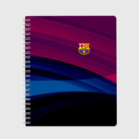 Тетрадь с принтом FC Barca 2018 Original в городе Новоалтайск, 100% бумага | 48 листов, плотность листов — 60 г/м2, плотность картонной обложки — 250 г/м2. Листы скреплены сбоку удобной пружинной спиралью. Уголки страниц и обложки скругленные. Цвет линий — светло-серый
 | fc | fc barcelona | fcb | барселона | спорт | спортивные | фк | футбол | футбольный клуб
