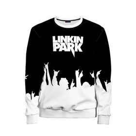 Детский свитшот 3D с принтом Linkin Park в городе Новоалтайск, 100% полиэстер | свободная посадка, прямой крой, мягкая тканевая резинка на рукавах и понизу свитшота | bennington | chester | linkin park | альтернативный | беннингтон | группа | ленкин | линкин | майк | метал | музыкант | ню | нюметал | парк | певец | рок | рэп | честер | электроник