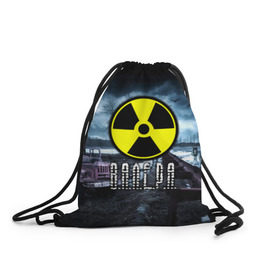 Рюкзак-мешок 3D с принтом S.T.A.L.K.E.R. - В.А,Л.Е.Р.А в городе Новоалтайск, 100% полиэстер | плотность ткани — 200 г/м2, размер — 35 х 45 см; лямки — толстые шнурки, застежка на шнуровке, без карманов и подкладки | Тематика изображения на принте: stalker | валера | валерий | валерка | волки | грузовик | имя | мрак | припять | птицы | радиация | сталкер | чернобыль
