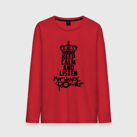 Мужской лонгслив хлопок с принтом Keep calm and listen MCR в городе Новоалтайск, 100% хлопок |  | gerard way | mcr | my chemical romance | альтернативный | группа | джерард уэй | май кемикал романс | мкр | мой химический роман | мхр | мцр | панк | поп | поппанк | рок | рэй торо