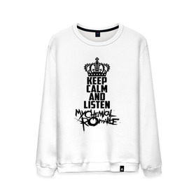Мужской свитшот хлопок с принтом Keep calm and listen MCR в городе Новоалтайск, 100% хлопок |  | Тематика изображения на принте: gerard way | mcr | my chemical romance | альтернативный | группа | джерард уэй | май кемикал романс | мкр | мой химический роман | мхр | мцр | панк | поп | поппанк | рок | рэй торо