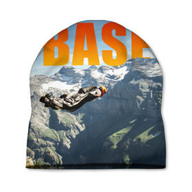 Шапка 3D с принтом base jumping в городе Новоалтайск, 100% полиэстер | универсальный размер, печать по всей поверхности изделия | Тематика изображения на принте: adrenaline | b.a.s.e. | base jumping | danger | extreme | freedom | height | jump | parachute | risk | skydive | адреналин | бейс | бейсджампинг | высота | парашют | прыжок | риск | свобода | экстрим