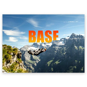 Поздравительная открытка с принтом base jumping в городе Новоалтайск, 100% бумага | плотность бумаги 280 г/м2, матовая, на обратной стороне линовка и место для марки
 | adrenaline | b.a.s.e. | base jumping | danger | extreme | freedom | height | jump | parachute | risk | skydive | адреналин | бейс | бейсджампинг | высота | парашют | прыжок | риск | свобода | экстрим