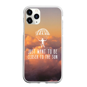 Чехол для iPhone 11 Pro матовый с принтом skydive в городе Новоалтайск, Силикон |  | adrenaline | base jumping | extreme | jump | parachute | sky | skydive | адреналин | бейс | бейсджампинг | высота | небо | облака | парашют | полет | прыжок | риск | самолет | свобода | экстрим