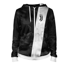 Женская толстовка 3D на молнии с принтом Juventus 2018 Line в городе Новоалтайск, 100% полиэстер | длина до линии бедра, манжеты и пояс оформлены мягкой тканевой резинкой, двухслойный капюшон со шнурком для регулировки, спереди молния, по бокам два кармана | fc | juventus | спорт | спортивные | фк | футбол | футбольный клуб | ювентус