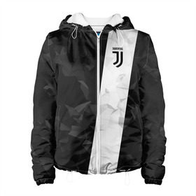 Женская куртка 3D с принтом Juventus 2018 Line в городе Новоалтайск, ткань верха — 100% полиэстер, подклад — флис | прямой крой, подол и капюшон оформлены резинкой с фиксаторами, два кармана без застежек по бокам, один большой потайной карман на груди. Карман на груди застегивается на липучку | fc | juventus | спорт | спортивные | фк | футбол | футбольный клуб | ювентус