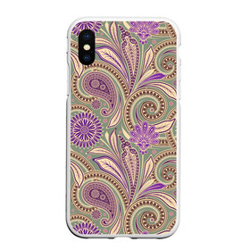 Чехол для iPhone XS Max матовый с принтом Восточный Узор 2 в городе Новоалтайск, Силикон | Область печати: задняя сторона чехла, без боковых панелей | Тематика изображения на принте: восток | узор