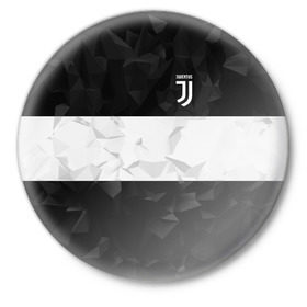Значок с принтом Juventus 2018 White Line в городе Новоалтайск,  металл | круглая форма, металлическая застежка в виде булавки | fc | juventus | спорт | спортивные | фк | футбол | футбольный клуб | ювентус