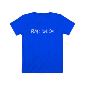 Детская футболка хлопок с принтом Bad Witch в городе Новоалтайск, 100% хлопок | круглый вырез горловины, полуприлегающий силуэт, длина до линии бедер | ahs | american horror story | американская история ужасов