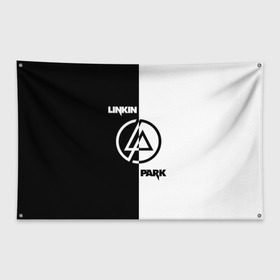 Флаг-баннер с принтом Linkin Park в городе Новоалтайск, 100% полиэстер | размер 67 х 109 см, плотность ткани — 95 г/м2; по краям флага есть четыре люверса для крепления | bennington | chester | linkin park | альтернативный | беннингтон | группа | ленкин | линкин | майк | метал | музыкант | ню | нюметал | парк | певец | рок | рэп | честер | электроник