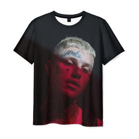 Мужская футболка 3D с принтом LIL PEEP в городе Новоалтайск, 100% полиэфир | прямой крой, круглый вырез горловины, длина до линии бедер | band | cry baby | emo | lil peep | music | musician | rap | swag | группа | музыка | музыкант | нытик. | рэп | сваг | эмо