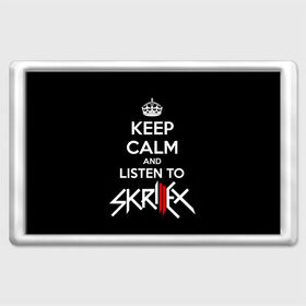 Магнит 45*70 с принтом Skrillex keep calm в городе Новоалтайск, Пластик | Размер: 78*52 мм; Размер печати: 70*45 | dub step | dubstep | keep calm | skrillex | даб степ | дабстеп | диджей | драм энд басс | скрилекс