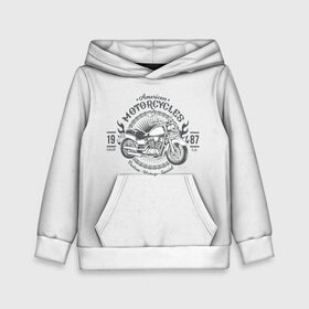 Детская толстовка 3D с принтом Vintage motocycle 3 в городе Новоалтайск, 100% полиэстер | двухслойный капюшон со шнурком для регулировки, мягкие манжеты на рукавах и по низу толстовки, спереди карман-кенгуру с мягким внутренним слоем | Тематика изображения на принте: 