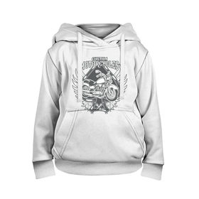 Детская толстовка 3D с принтом Vintage motocycle 4 в городе Новоалтайск, 100% полиэстер | двухслойный капюшон со шнурком для регулировки, мягкие манжеты на рукавах и по низу толстовки, спереди карман-кенгуру с мягким внутренним слоем | Тематика изображения на принте: 