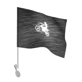 Флаг для автомобиля с принтом Motocross в городе Новоалтайск, 100% полиэстер | Размер: 30*21 см | motorbike | motorcycle | race | rider | ryder | speed | байк | гонки | гонщик | мото | мотобайк | мотоцикл | райдер | скорость
