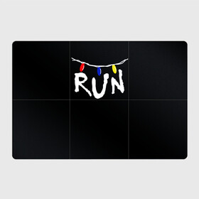 Магнитный плакат 3Х2 с принтом STRANGER THINGS RUN | ОЧЕНЬ СТРАННЫЕ ДЕЛА БЕГИ в городе Новоалтайск, Полимерный материал с магнитным слоем | 6 деталей размером 9*9 см | Тематика изображения на принте: stranger things | гирлянда | очень странные дела