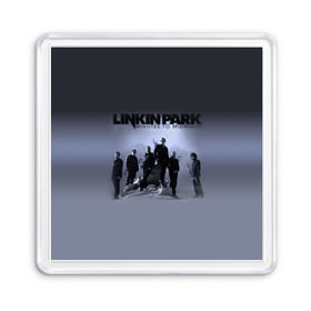 Магнит 55*55 с принтом Группа Linkin Park в городе Новоалтайск, Пластик | Размер: 65*65 мм; Размер печати: 55*55 мм | Тематика изображения на принте: bennington | chester | linkin park | альтернативный | беннингтон | группа | ленкин | линкин | майк | метал | музыкант | ню | нюметал | парк | певец | рок | рэп | честер | электроник