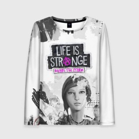 Женский лонгслив 3D с принтом Chloe. Life is Strange. в городе Новоалтайск, 100% полиэстер | длинные рукава, круглый вырез горловины, полуприлегающий силуэт | before the storm | black and white | chloe | grunge | life is strange | pink | punk | гранж | розовый | хлоя | черно белое