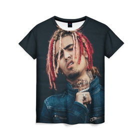 Женская футболка 3D с принтом Lil Pump в городе Новоалтайск, 100% полиэфир ( синтетическое хлопкоподобное полотно) | прямой крой, круглый вырез горловины, длина до линии бедер | esketit | esskeetit | gang | lil | pump | rap | качер | лил | маленький | насос | памп | репер | рэпер | рэппер | с дредами | эшкере | эшкерее | эшкереее | эшкерееее | эщкере | эщкерее | эщкереее | эщкерееее