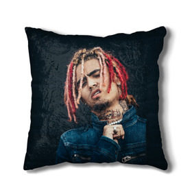 Подушка 3D с принтом Lil Pump в городе Новоалтайск, наволочка – 100% полиэстер, наполнитель – холлофайбер (легкий наполнитель, не вызывает аллергию). | состоит из подушки и наволочки. Наволочка на молнии, легко снимается для стирки | esketit | esskeetit | gang | lil | pump | rap | качер | лил | маленький | насос | памп | репер | рэпер | рэппер | с дредами | эшкере | эшкерее | эшкереее | эшкерееее | эщкере | эщкерее | эщкереее | эщкерееее