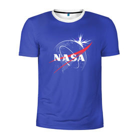 Мужская футболка 3D спортивная с принтом Nasa в городе Новоалтайск, 100% полиэстер с улучшенными характеристиками | приталенный силуэт, круглая горловина, широкие плечи, сужается к линии бедра | 