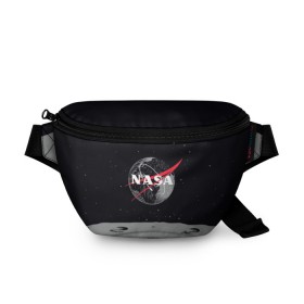 Поясная сумка 3D с принтом NASA в городе Новоалтайск, 100% полиэстер | плотная ткань, ремень с регулируемой длиной, внутри несколько карманов для мелочей, основное отделение и карман с обратной стороны сумки застегиваются на молнию | 