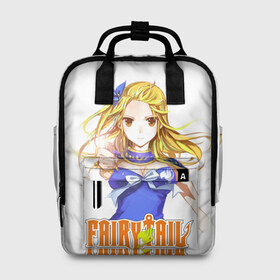 Женский рюкзак 3D с принтом fairy tail в городе Новоалтайск, 100% полиэстер | лямки с регулируемой длиной, сверху ручки, чтобы рюкзак нести как сумку. Основное отделение закрывается на молнию, как и внешний карман. Внутри два дополнительных кармана, один из которых закрывается на молнию. По бокам два дополнительных кармашка, куда поместится маленькая бутылочка
 | anime | fairy tail | hiro mashima | lucy hartfilia | magic | manga | аниме | люси хартфилия | магия | манга | хвост феи