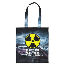Сумка 3D повседневная с принтом S.T.A.L.K.E.R. - Р.О.М.А. в городе Новоалтайск, 100% полиэстер | Плотность: 200 г/м2; Размер: 34×35 см; Высота лямок: 30 см | stalker | припять | радиация | рома | роман | ромка | ромочка | сталкер | чернобыль